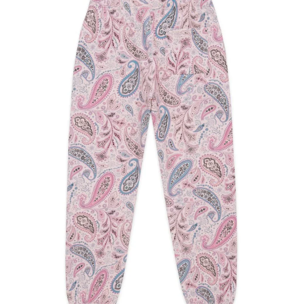 π₯ TEDDY FRESH Unisex Sweatpants - Pink Paisley - Size L - Picture 7 of 12